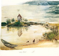 Fisherman's house on a lake, near Nuremberg