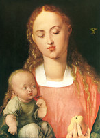 Madonna and child whit a Pear