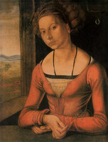 Portrait of a Woman with Hair Pinned Up