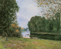 Un Tournant du Loing - Été, 1896. Huile sur toile