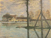 The Ferry of the Ile de la Loge, or The Flood