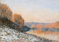 The Seine at Bougival in Winter (Banks of the Seine in Winter)