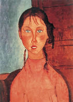 Girl with Braids (The Pink Blouse)