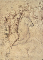 Drawing after a Trajanic relief on the Arch of Constantine