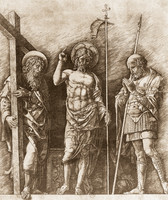 The Risen Christ with St Andrew and Longinus