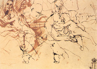 Sketches for the painting The Rest on the Flight into Egypt (now in the Alte Pinakothek, Munich)