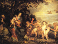 The Rest on the Flight into Egypt (Madonna with Partridges)