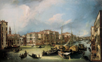 Grand Canal: Looking North-East from the Palazzo Corner-Spinelli to the Rialto Bridge