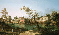 View of a River, Perhaps in Padua