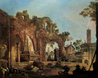 Rome: a Caprice View with Ruins Based on the Forum