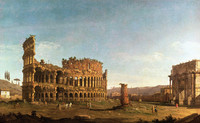 The Colosseum and the Constantine Arch