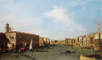 The Grand Canal Looking Northwest near the Rialto