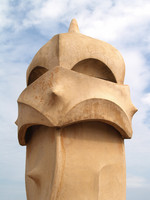 Casa Milà (La Pedrera), detail of chimney