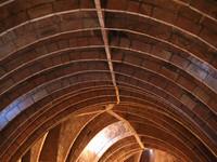 Casa Milà (La Pedrera), detail of inside roof timbers