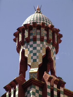 Casa Vicens, detalle de la torre