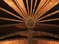 Colònia Güell Crypt, ceiling detail