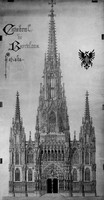 Dessin pour la façade de la cathédrale de Barcelone