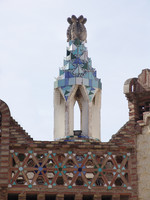 Finca Güell, coupole du pavillon du gardien