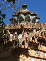 Finca Güell, view of riding school building