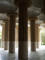 Parc Güell, colonnes