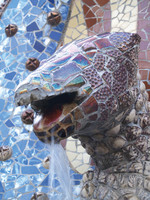 Park Güell, Detail des Brunnens