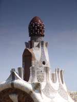 Park Güell, Pförtnerhaus mit Turm