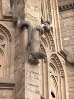 Temple of Sagrada Familia, Nativity façade, animal detail, Chameleon in the cloiste