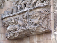 Sagrada Familia, animales esculpidos en la fachada antigua