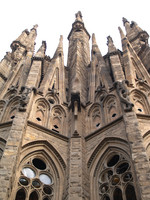 Temple of Sagrada Familia, side view