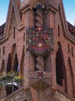 Theresan College, angled detail of building