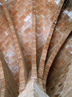 Tower of Bellesguard, rib structures of the ceiling on the second floor