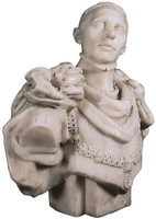 Buste du comte Christian de Maigret en costume Henri II