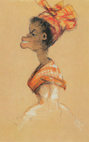 Black Woman Wearing a Headscarf