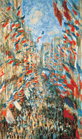 La Rue Montorgueil in Paris. Celebration on 30 June 1878