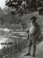 Monet in his garden