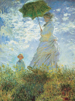 Woman with a Parasol - Madame Monet and Her Son