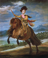 Le Prince Balthasar Carlos à cheval