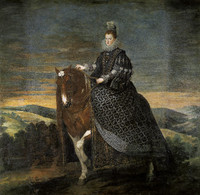 Queen Margarita on Horseback