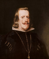 Velázquez y un ayudante, Felipe IV