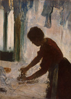 A Woman Ironing