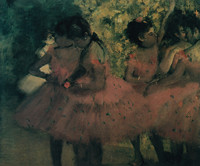 Dancers in Pink, Before the Ballet