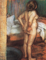 Nude Woman Scratching Herself