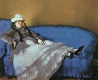 Mrs Manet on a Blue Divan