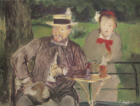 Portrait of Ernest Hoschedé and his Daughter, Marthe