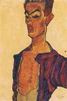 Grimacing Man (Self-Portrait)