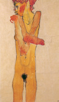 Nude Girl with Folded Arms (Gertrude Schiele)