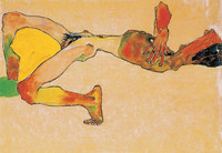 Reclining Male Nude with Yellow Pillow