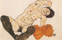 Reclining Nude with Yellow Towel