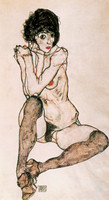 Seated Female Nude, Elbows Resting on Right Knee