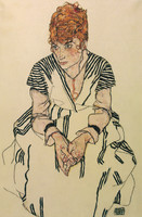 The Artist’s Sister-in-Law in Striped Dress, Seated